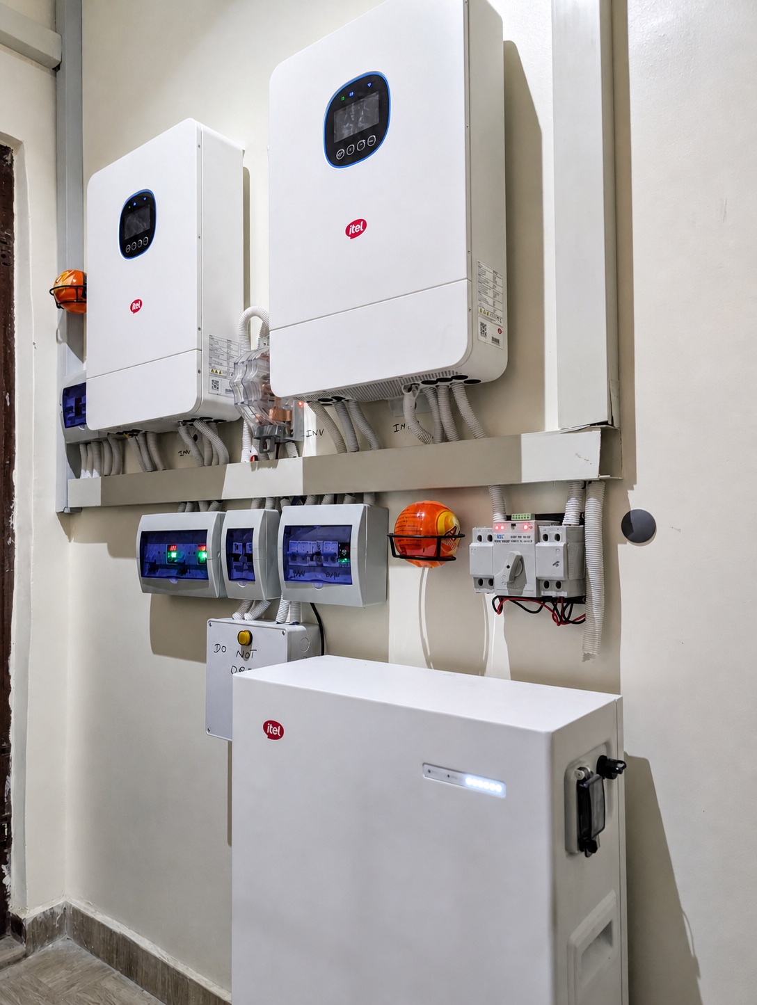 RumptyCloud's on-site solar inverter and battery power system in Lagos